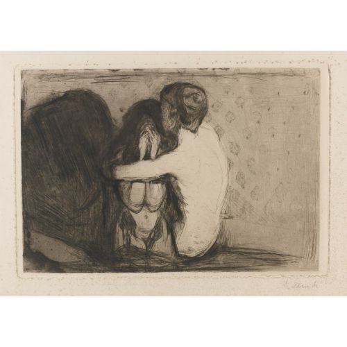 Edvard Munch Teselli Dışavurumculuk Sanat Akımları Kanvas Efektli Tablo, Resim Kağıdı Baskısı, Reprodüksiyon ve Yüksek