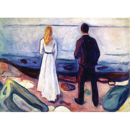 Edvard Munch, İki İnsan Yalnız Olanlar Edvard Munch, İki İnsan Yalnız Olanlar