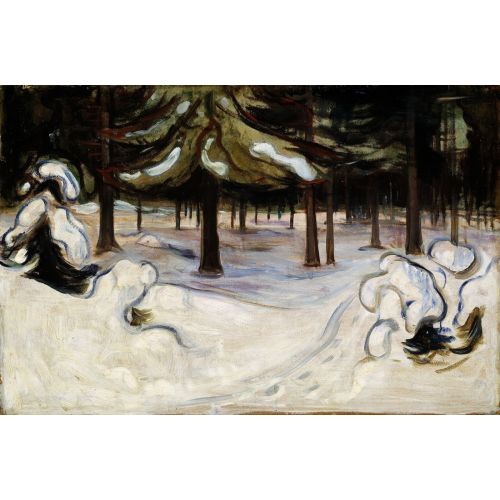 Edvard Munch, Winter In The Woods Nordstrand Edvard Munch, Winter In The Woods Nordstrand