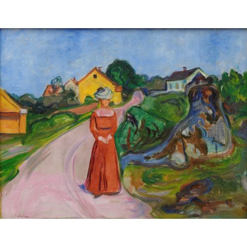 Edvard Munch, Kırmızı Elbiseli Kadın Edvard Munch, Kırmızı Elbiseli Kadın