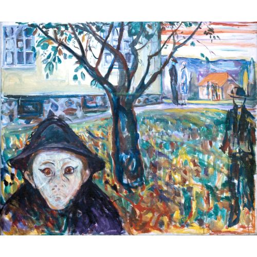 Edvard Munch Jealousy In The Garden Expressionism Art Movements Canvas, Drawing Paper Prints, Reproduction Oil Painting and High