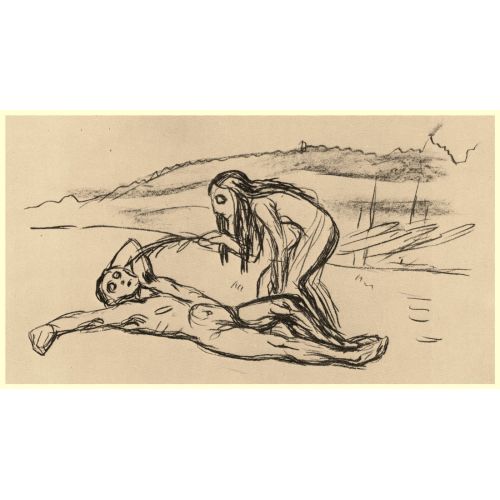 Edvard Munch Alfa Ve Omega Dışavurumculuk Edvard Munch Alfa Ve Omega Dışavurumculuk Sanat Akımları Kanvas Efektli Tablo, Resim Kağıdı Baskısı, Reprodüksiyon ve