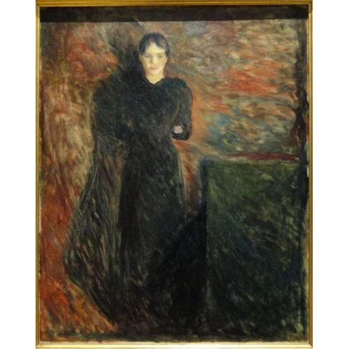 Edvard Munch, Lady In Black Statens For Kunst
