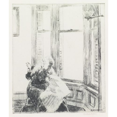 Edward Hopper, Cumbalı Pencere Realizm Edward Hopper, Cumbalı Pencere Realizm Sanat Akımları Kanvas Efektli Tablo, Resim Kağıdı Baskısı, Reprodüksiyon ve