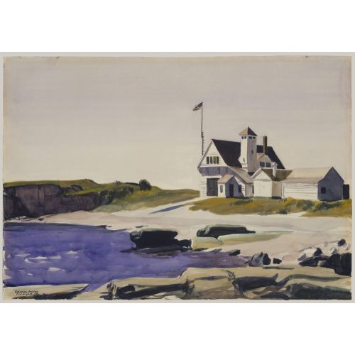 Edward Hopper, Coast Guard Station Two Lights Maine