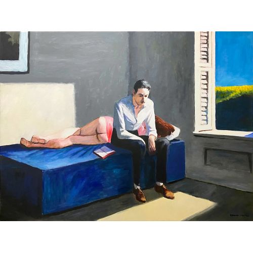 Edward Hopper, Excursion Into Philosophy Realism Art Movements Canvas, Drawing Paper Prints, Reproduction Oil Painting and High