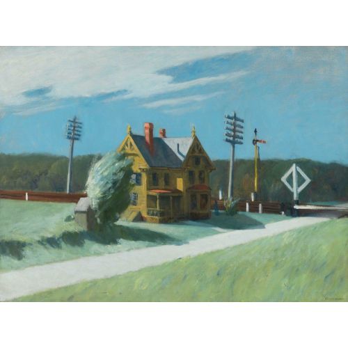 Edward Hopper, Railroad Crossing Edward Hopper, Railroad Crossing
