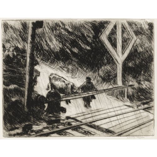 Edward Hopper, Railroad Crossing Edward Hopper, Railroad Crossing