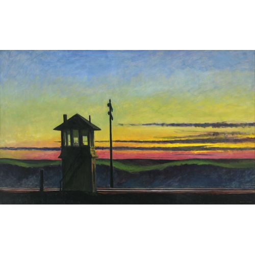 Edward Hopper, Railroad Sunset Edward Hopper, Railroad Sunset