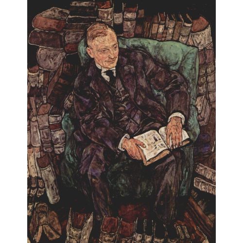Egon Schiele, A Gentleman With A Book Egon Schiele, A Gentleman With A Book