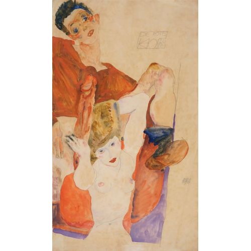 Egon Schiele, A Man And A Woman Egon Schiele, A Man And A Woman
