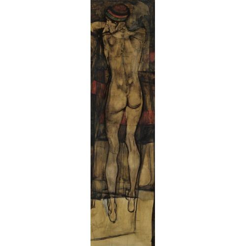 Egon Schiele, Arkadan Görülen Kadın Çıplak Egon Schiele, Arkadan Görülen Kadın Çıplak