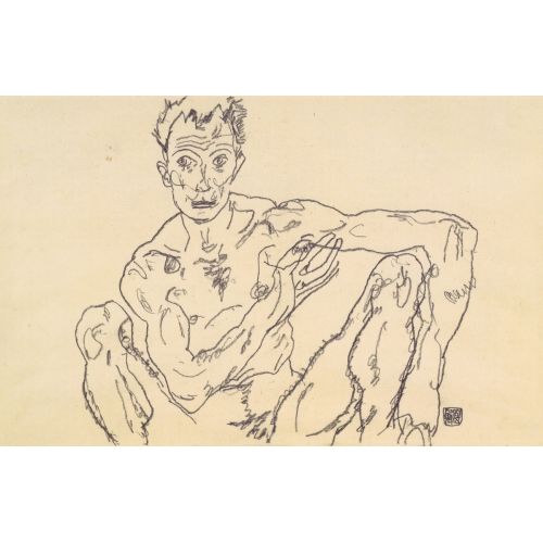 Egon Schiele, A Self Portrait Nude Egon Schiele, A Self Portrait Nude