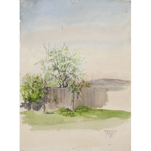 Egon Schiele, Ağaçlı Bahçe Egon Schiele, Ağaçlı Bahçe
