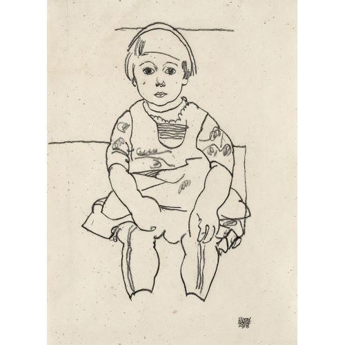 Egon Schiele, Anton Peschka'nın Portresi Çocuk Egon Schiele, Anton Peschka'nın Portresi Çocuk
