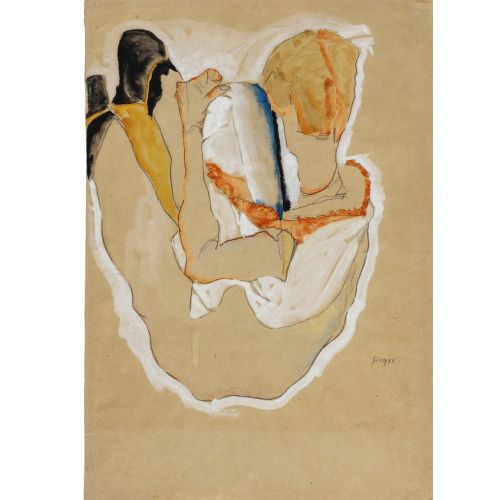 Egon Schiele, Arkadan Görünen Oturan Çıplak Egon Schiele, Arkadan Görünen Oturan Çıplak
