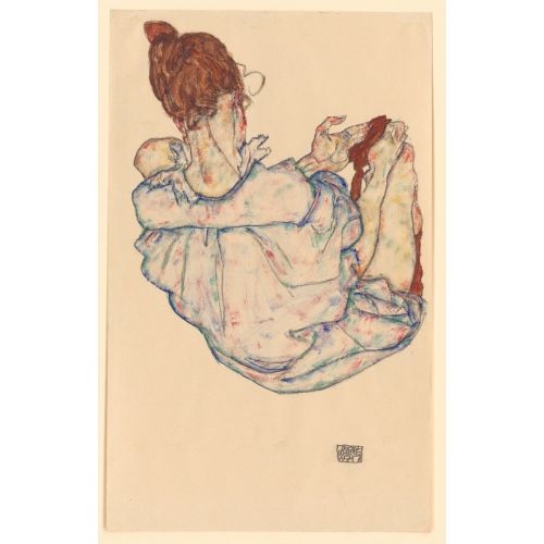 Egon Schiele, Sitzende Frau Von Hinten Expressionism Art Movements Egon Schiele, Sitzende Frau Von HintenEgon Schieles Sitzende