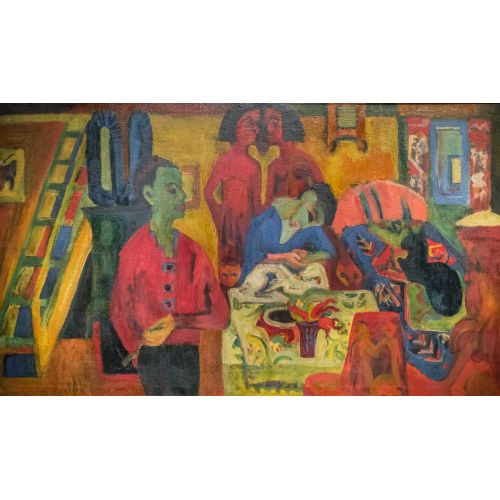 Ernst Ludwig Kirchner, Interieur Mit Mahler