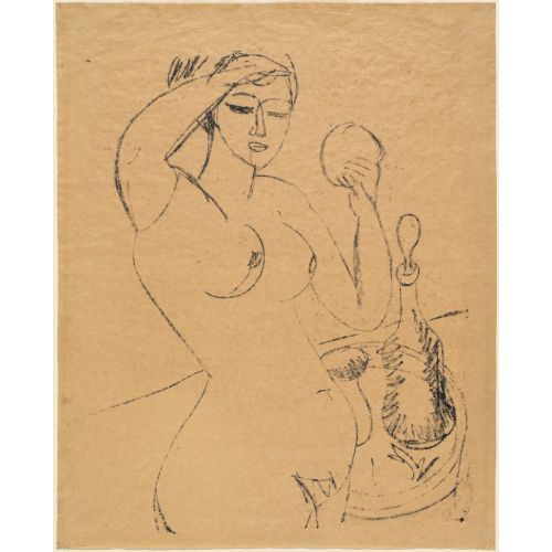 Ernst Ludwig Kirchner, Çıplak Kız Onun Tuvaletinde Ernst Ludwig Kirchner, Çıplak Kız Onun Tuvaletinde