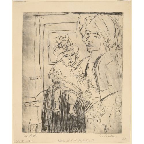 Ernst Ludwig Kirchner, Young Woman With Child