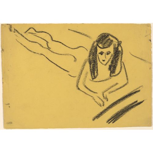 Ernst Ludwig Kirchner, Franzi Reclining Ernst Ludwig Kirchner, Franzi Reclining