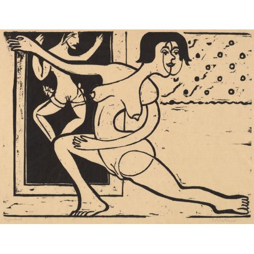Ernst Ludwig Kirchner, Dancer Practicing