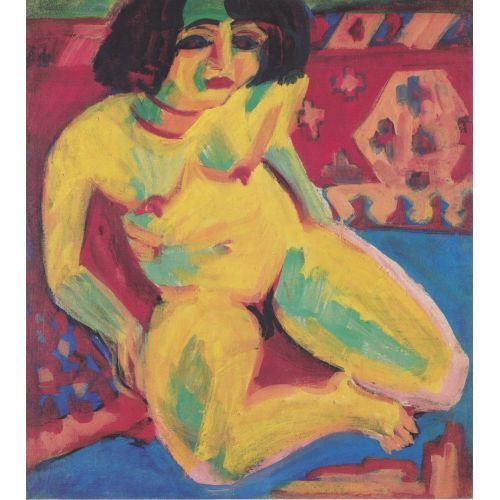 Ernst Ludwig Kirchner, Female Nude, Dodo Ernst Ludwig Kirchner, Female Nude, Dodo