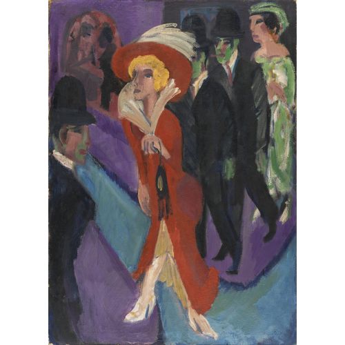 Ernst Ludwig Kirchner, Calle Buscona Rojo Ernst Ludwig Kirchner, Calle Buscona Rojo