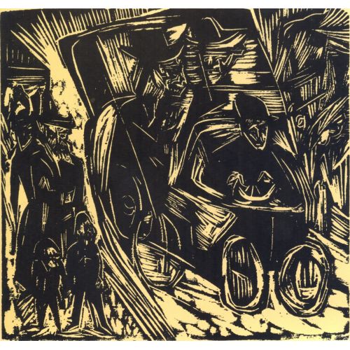 Ernst Ludwig Kirchner, Absalom Babasının Yerinde Hukuk Konuşuyor Dışavurumculuk Sanat Akımları Kanvas Efektli Tablo, Resim