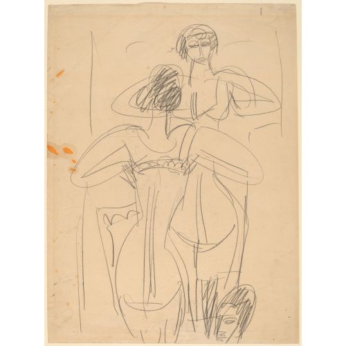 Ernst Ludwig Kirchner, Girl Before A Mirror Ernst Ludwig Kirchner, Girl Before A Mirror