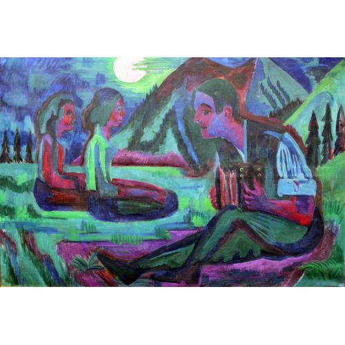 Ernst Ludwig Kirchner, Ay Gecesinde Handorgler