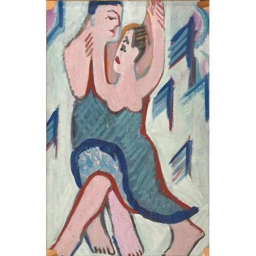 Ernst Ludwig Kirchner, Dancing Couple In The Snow