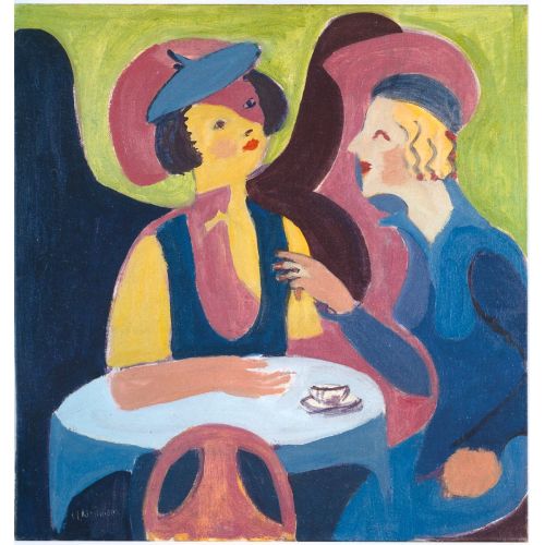 Ernst Ludwig Kirchner, Zwei Damen Im Cafe
