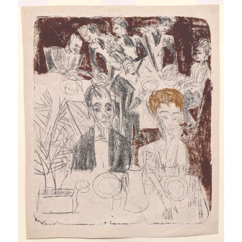 Ernst Ludwig Kirchner, Masada Dışavurumculuk Ernst Ludwig Kirchner, Masada Dışavurumculuk Sanat Akımları Kanvas Efektli Tablo, Resim Kağıdı Baskısı, Reprodüksiyon