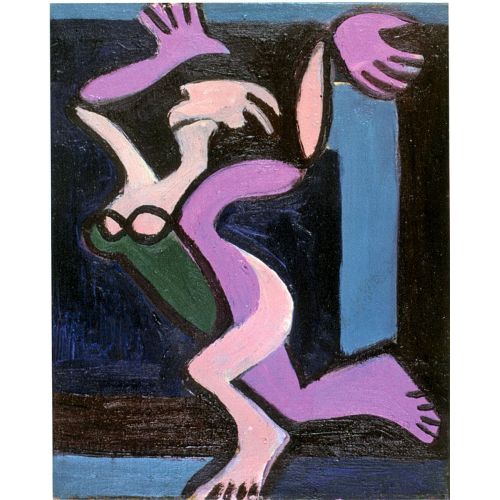 Ernst Ludwig Kirchner, Tanzender Frauenakt Gret Palucca Expressionism Art Movements Canvas, Drawing Paper Prints, Reproduction