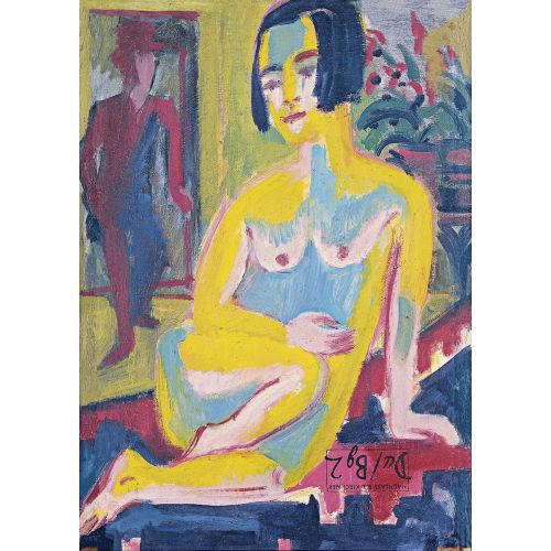 Ernst Ludwig Kirchner Oturmuş Çıplak Kadın
