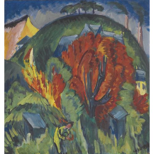 Ernst Ludwig Kirchner, Galgenberg In Jena Ernst Ludwig Kirchner, Galgenberg In Jena