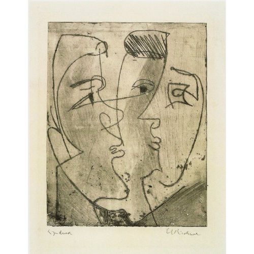 Ernst Ludwig Kirchner, Drei Gesichter Ernst Ludwig Kirchner, Drei Gesichter