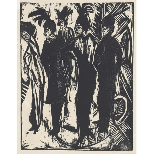 Ernst Ludwig Kirchner, Funf Kokotten Ernst Ludwig Kirchner, Funf Kokotten