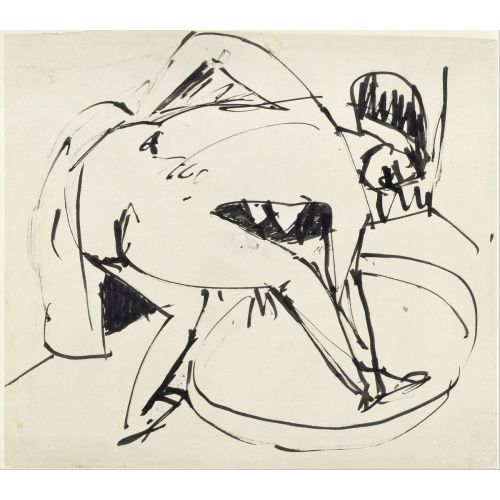 Ernst Ludwig Kirchner Küvette Kız
