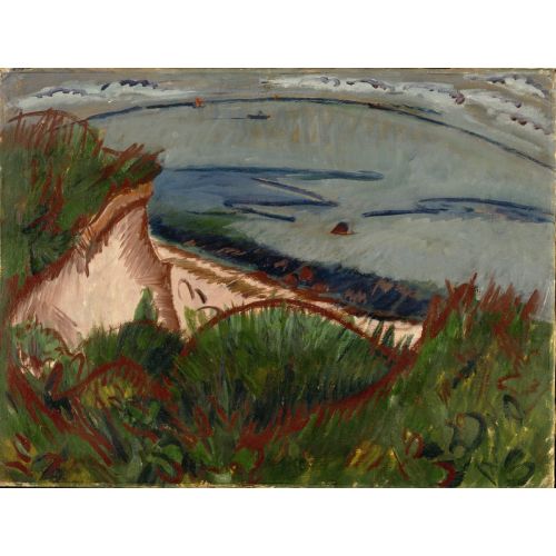 Ernst Ludwig Kirchner, Coastal Landscape On Fehmarn Ernst Ludwig Kirchner, Coastal Landscape On Fehmarn