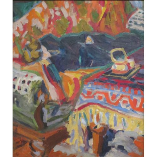 Ernst Ludwig Kirchner, Girl Asleep By Columbus Ernst Ludwig Kirchner, Girl Asleep By Columbus