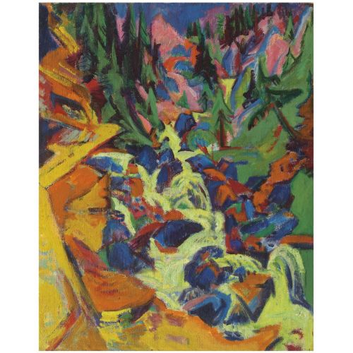 Ernst Ludwig Kirchner, Der Wasserfall Mondaufgang Auf Fehmarn