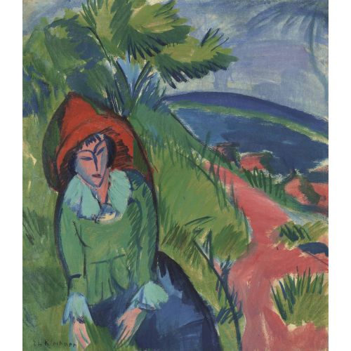 Ernst Ludwig Kirchner, Erna Am Meer Fehmarn Ernst Ludwig Kirchner, Erna Am Meer Fehmarn