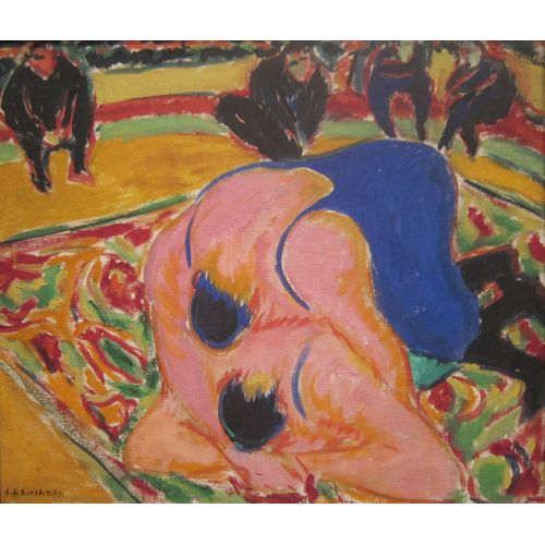 Ernst Ludwig Kirchner, Wrestlers In A Circus