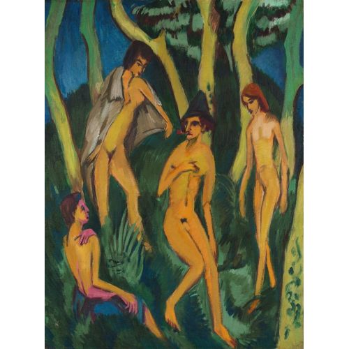 Ernst Ludwig Kirchner, Ağaçların Altında Oynayan Çıplaklar