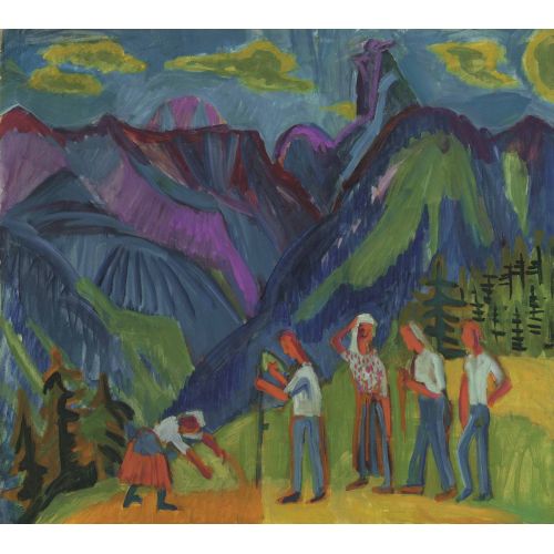 Ernst Ludwig Kirchner, Bergheuer, Heuer Auf Der Alp Ernst Ludwig Kirchner, Bergheuer, Heuer Auf Der Alp