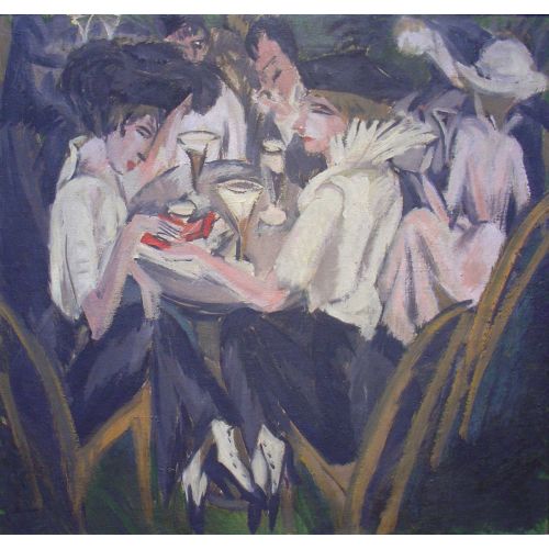 Ernst Ludwig Kirchner, In De Cafetuin Door