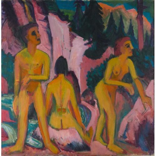 Ernst Ludwig Kirchner, Bathers Ernst Ludwig Kirchner, Bathers