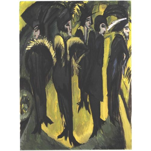 Ernst Ludwig Kirchner, Five Women On The Street Ernst Ludwig Kirchner, Five Women On The Street